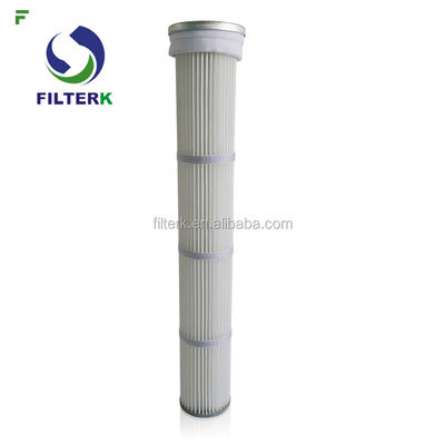 Polyester Pleated Pulse Jet Filter 178mm x 1000mm 99.99% Efficiency