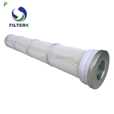 Polyester Pleated Pulse Jet Filter 178mm x 1000mm 99.99% Efficiency