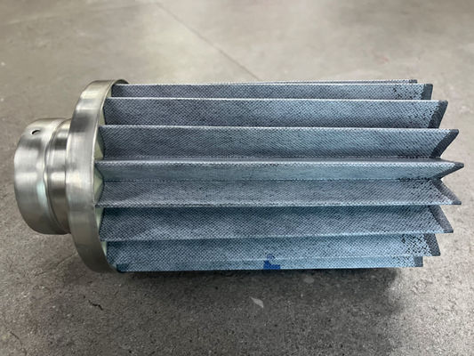 99% Efficiency 0.01 Micron Porosity 115*65*200mm Volkmann Replacement Vacuum Conveyor Filter Element Cartridge Filter