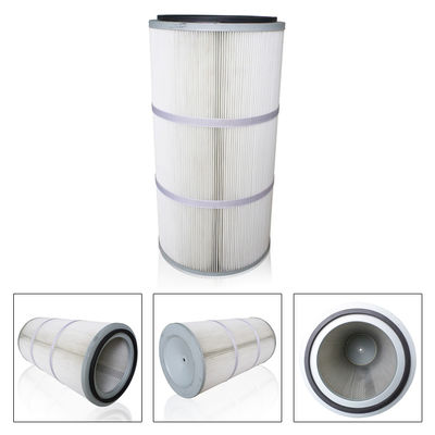 원통인 스펀본드 폴리에스터 PTFE 공기 정화 필터 카트리지